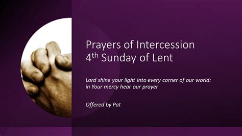 intercessions for sunday 4th february 2024